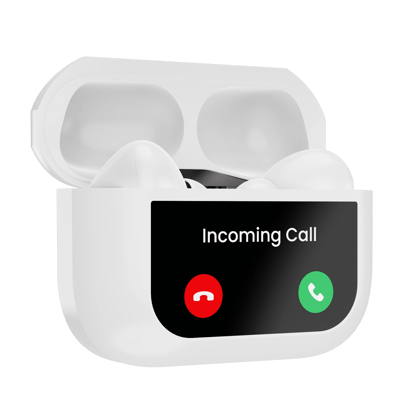 Hammer Screen TWS Bluetooth Earbuds with 32 db ANC + ENC and On Case Display Hammer Screen TWS Bluetooth Earbuds with 32 db ANC + ENC and On Case Display - Black / Screen TWS