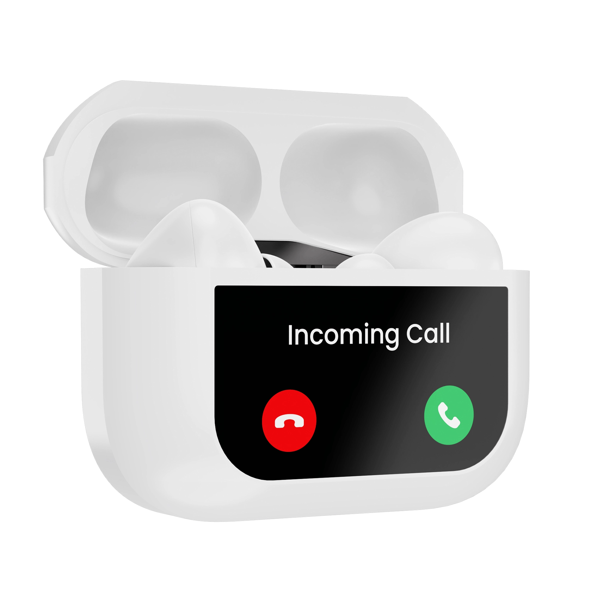 Hammer Screen TWS Bluetooth Earbuds with 32 db ANC + ENC and On Case Display Hammer Screen TWS Bluetooth Earbuds with 32 db ANC + ENC and On Case Display - Black / Screen TWS