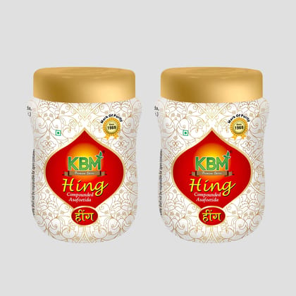 KBM Premium Spices Hing, 100 gm - Pack of 2