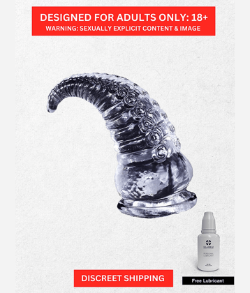 Butt Plug Dildo with Suction Cup- Reusable and Flexible Huge Animal Transparent Dildo For Women with Free Kaamraj Lube