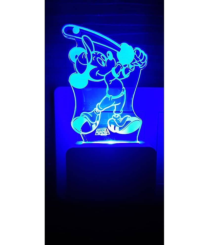 SUPER AJANTA - Multicolor Night Lamp ( Pack of 1 )