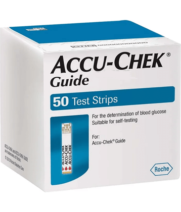 Accu-Chek Guide Blood Glucose Test Strips - 50 Strips (Pack of 1)