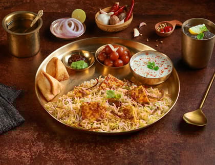 Chef's Special Paneer Biryani Thali