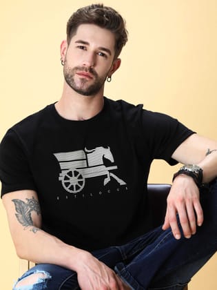 ONYX BLACK CREW NECK T-SHIRT-2XL
