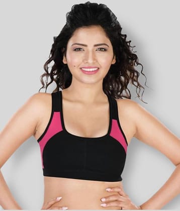 Dermawear Multi Color Poly Cotton Color Blocking Sports Bra