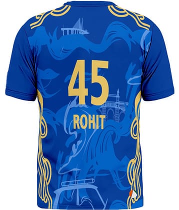 THE BLAZZE Sports India IPL Cricket Team T Shirt Jersey For MensFor Mumbai MI Rohit 45