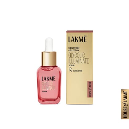 Lakme Glycolic Illuminate Serum 30 ml| 1% Glycolic Acid Reduces Dullness & Improves Texture Lakme Glycolic Illuminate Serum 30 ml| 1% Glycolic Acid Reduces Dullness & Improves Texture - 15 ml (Pack of 1)