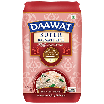 Daawat Basmati Rice - Super 1 kg