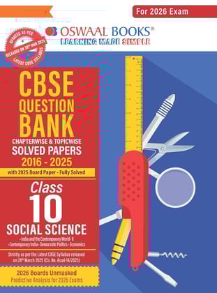 Oswaal CBSE Question Bank Chapterwise and Topicwise SOLVED PAPERS Class 10 Social Science For Exam 2026 Paperback  3 April 2025 [Paperback] Oswaal Books And Learning Private Limited