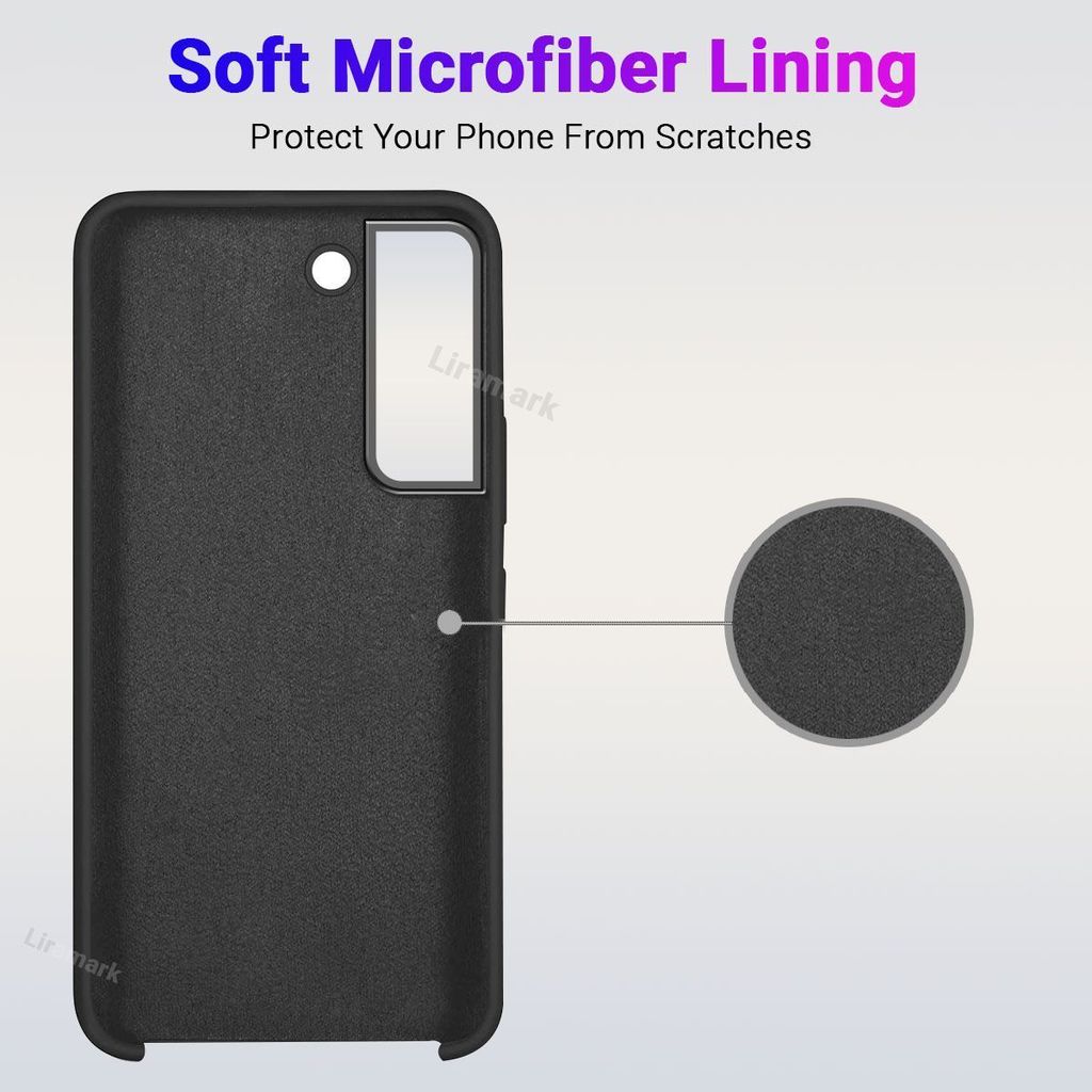 LIRAMARK Liquid Silicone Soft Back Cover Case for Samsung Galaxy S22 5G (6.1 inch)