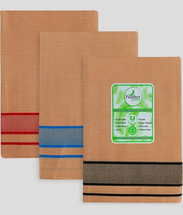 Feather Green - Multicolor Cotton Men's Lungi ( Pack of 3 )