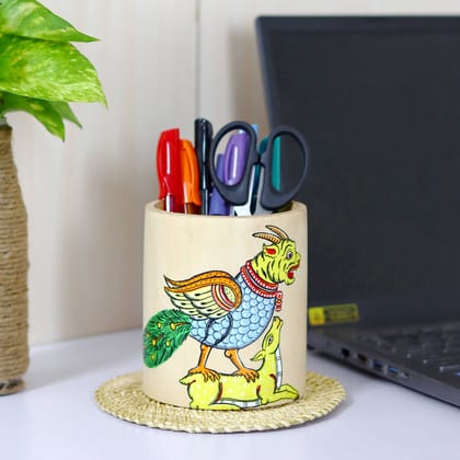 Wooden Pattachitra Pen / Pencil Stand