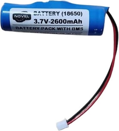 NOVEL 3.7V 18650 Lithium-Ion Rechargeable Battery Pack 2600mAh with BMS Protection | Power Source for Portable Electronics, DIY Applications and Equipment