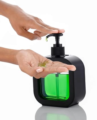 Liquid Soap Dispenser 300 ml Multicolor Plastic Pump Bottle for Hand Wash