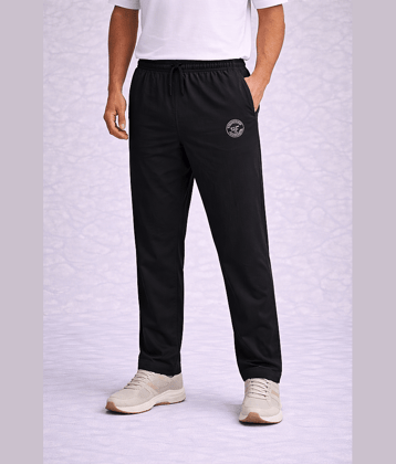 FEVERFEW Black Polyester Men's Trackpants ( Pack of 1 )