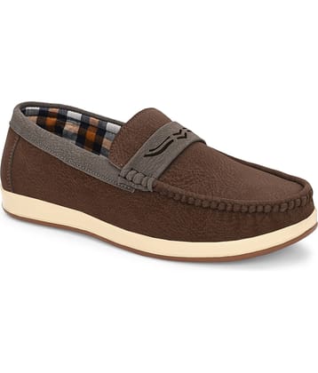 Leeport Brown Men's Slip on
