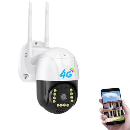 Maizic SmartHome Gorilla 5MP 4G SIM CCTV Camera – High Resolution, Motion & Human Detection, IP66 Waterproof, Color Night Vision