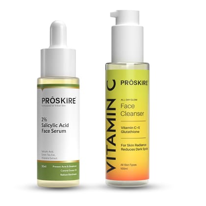 Salicylic Acid Serum with Vitamin C Facewash