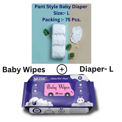 Baby Diaper Regular Quality L Size - 75 Piece (Free Wipes) Baby Diaper Regular Quality L Size - 75 Piece (Free Wipes)