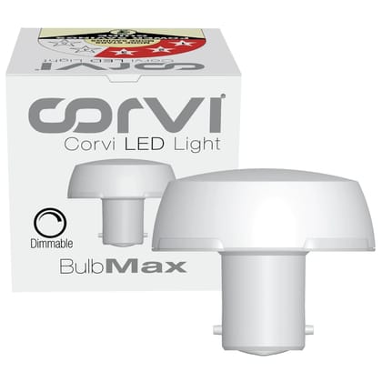 CORVI LED Bulb | 9 Watts illumination using 6 Watts power | B22, Compact Non-Protruding | 4000K Easy White Full Glow | Dimmable | 2 Year Warranty | Industry’s Best 3 star Rated Energy Saving Bu