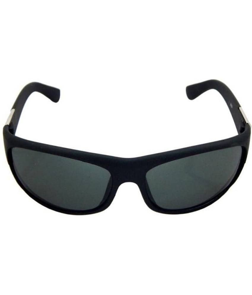 Kanny Devis - Black Wrap Around Sunglasses ( Pack of 1 )