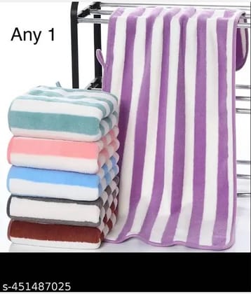 MILAP Pack of 1 Microfibre Below 300 -GSM Bath Towel ( Multicolor )