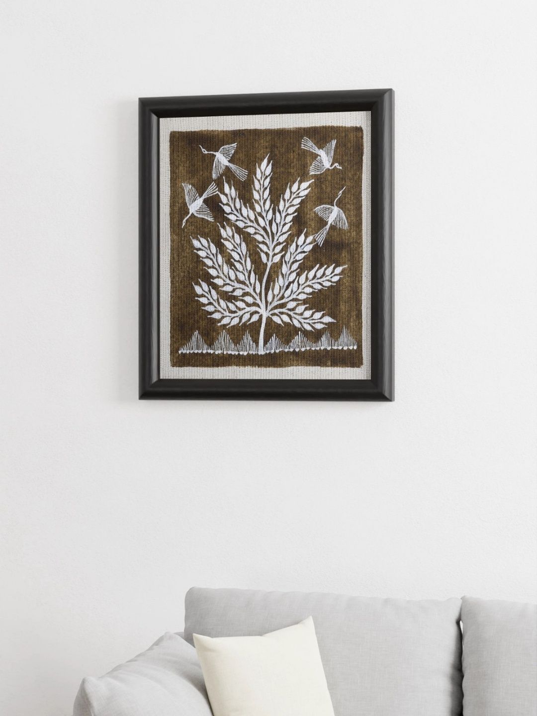 Warli Harmony: Hummingbirds and the Tree of Life