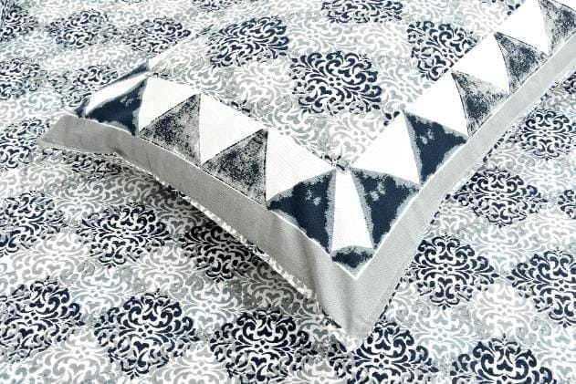 3001-Hometrade India-Standard King Size (90*108 Inches) Double Bedsheet With 2 Pillow Cover-RJ-14-Jaipur lining-3486