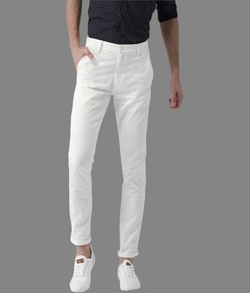 HALOGEN White Regular Chinos ( Pack of 1 )