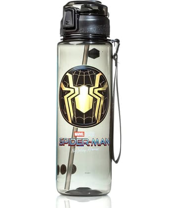 Gluman - Disney Spiderman Bottella Spout Black School Water Bottle 1000 mL ( Set of 1 )