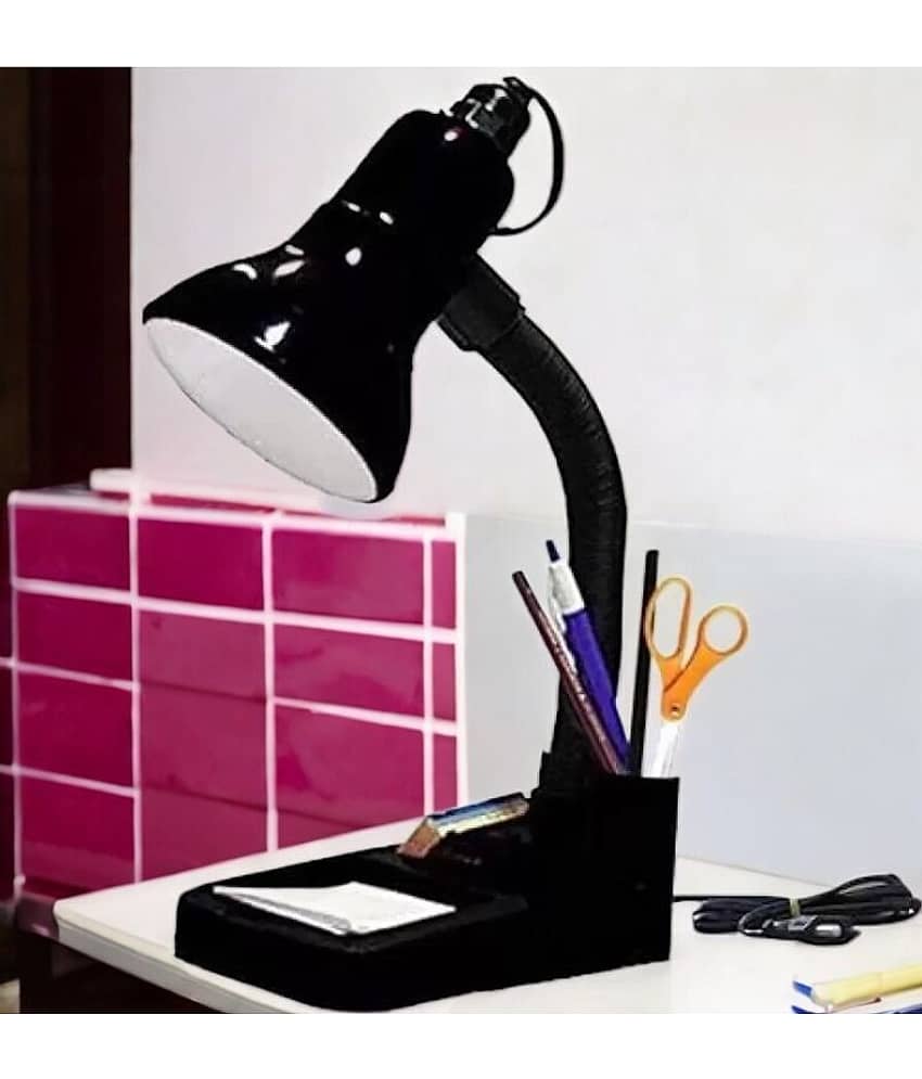 ZESTRUM Black Study Table Lamp ( Pack of 1 )