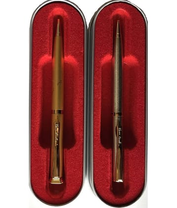 Pierre Cardin Golden Eye C/N And Noblesse Ball Pen (Pack Of 2, Blue)