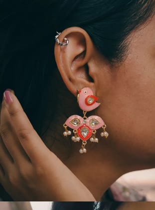 Mayra Earrings-Pink