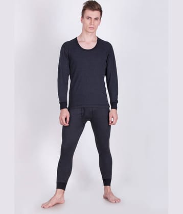 Dollar Ultra Pack of 1 Cotton Blend Thermal Sets For Men's ( Black )