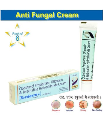 Terderm + Anti Fungal Infection Day and Night Cream 60 GM (15x6) gm Pack of 6