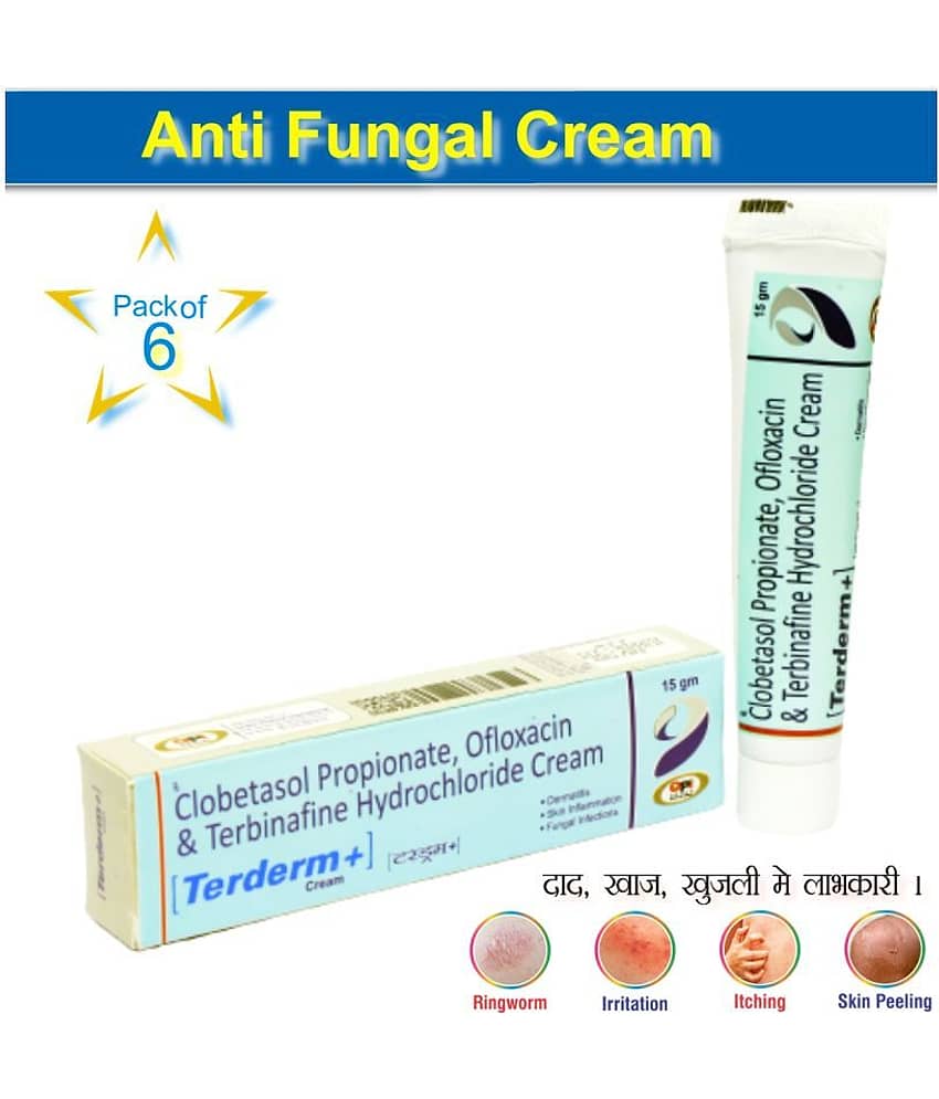Terderm + Anti Fungal Infection Day and Night Cream 60 GM (15x6) gm Pack of 6