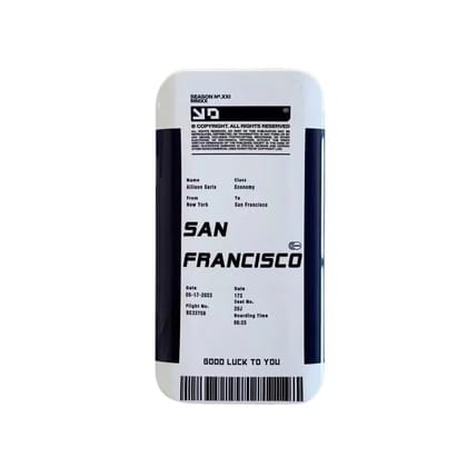 iPhone Series Ticket Style Camera Case With Sliding Protection-iPhone 14 Pro Max / San Francisco
