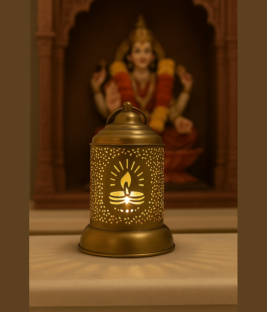 R.R.V. International Iron Designer Diya - Pack of 1