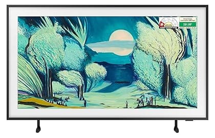 Samsung 138 cm (55 inches) The Frame Series 4K Ultra HD Smart QLED TV QA55LS03FAULXL (Black)