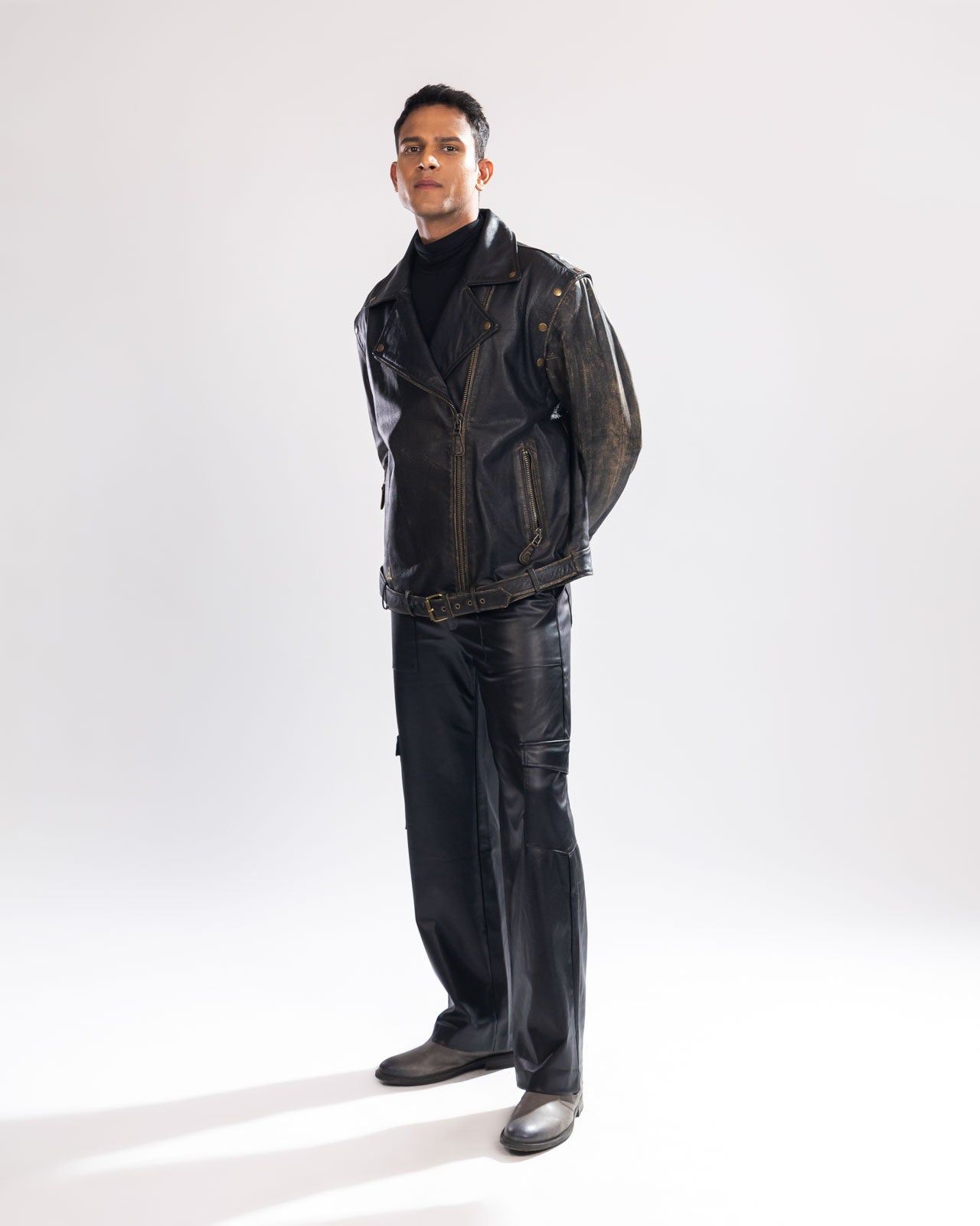 2-in-1 Rub-Off Biker Jacket-S