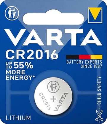 CR2016 3V Primary Lithium Button (Packaging of 10 Blisters with 1 Cell Each)
