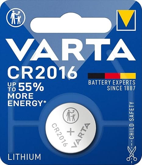 CR2016 3V Primary Lithium Button (Packaging of 10 Blisters with 1 Cell Each)