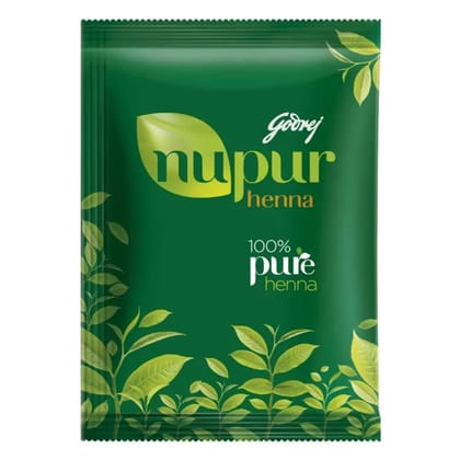 Godrej Nupur 100% Pure Henna Powder For Hair Colour Mehandi, For Hair, Hands & Feet, 500G Godrej Nupur 100% Pure Henna Powder For Hair Colour Mehandi, For Hair, Hands & Feet, 500G