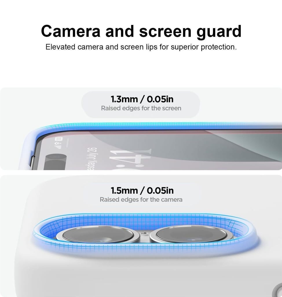 LIRAMARK Liquid Silicone Soft Back Cover Case for Apple iPhone 16 Plus