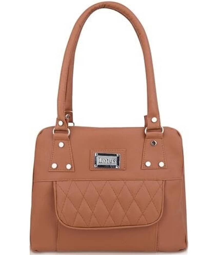 The monaina crapt Shoulder Bag PU Set of 1 ( Brown )
