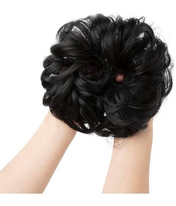 RITZKART Black Hair Bun ( Pack of 1 )