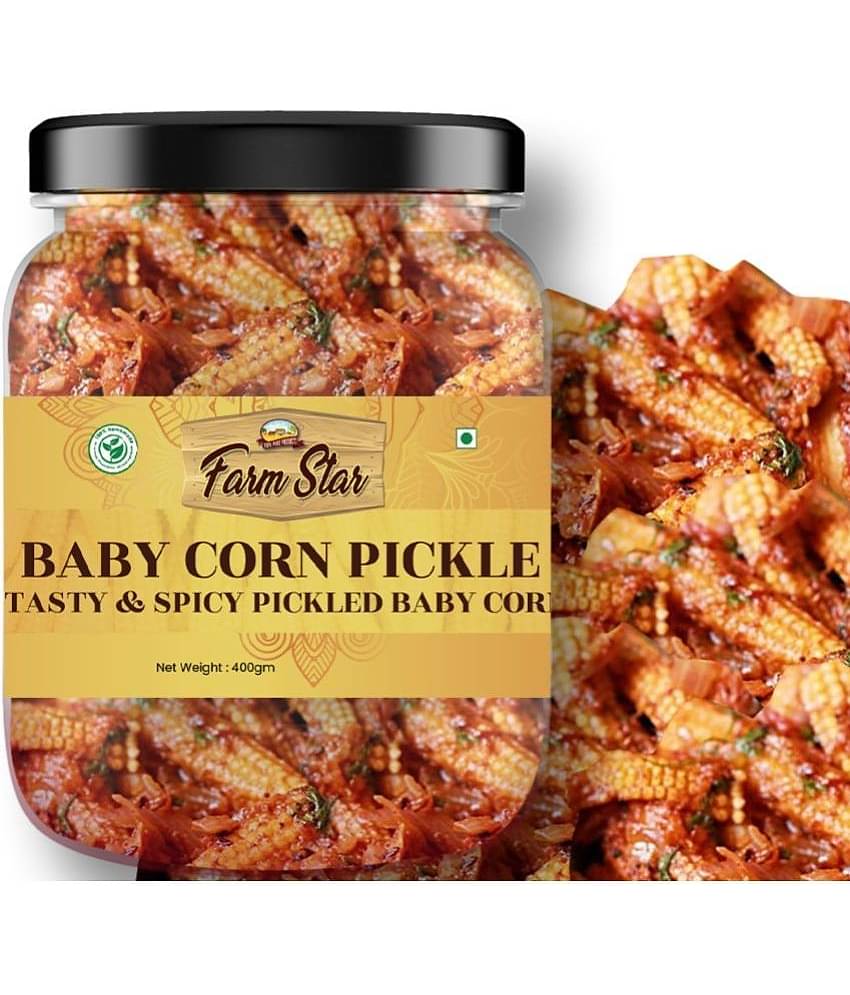 Farm Star -Baby Corn- Spicy Fruit Pickle 400 g