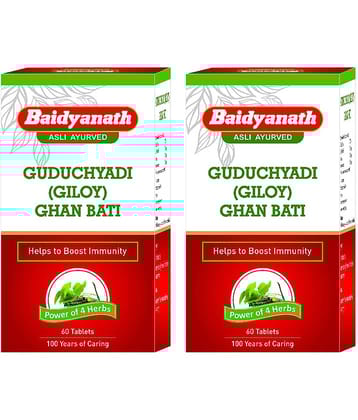 Baidyanath Guduchyadi Ghan Bati Tablet 60 No.S Pack of 2