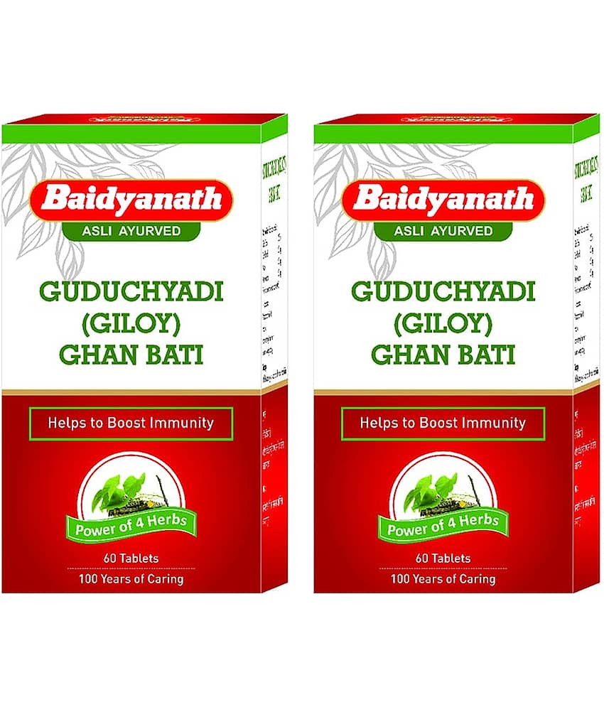 Baidyanath Guduchyadi Ghan Bati Tablet 60 No.S Pack of 2