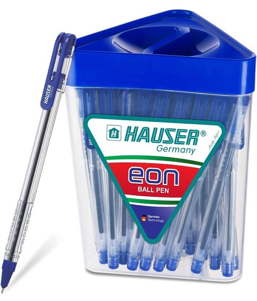 Hauser Eon Ball Pen (Pack Of 50, Blue)
